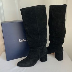 Closet Closing! Sale!!! Splendid Black Suede Knee High Slouch Boot - Size 6